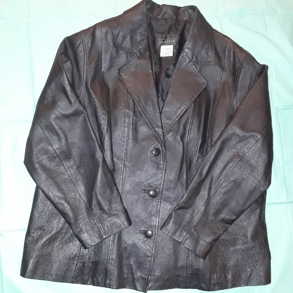 Womans leather jacket